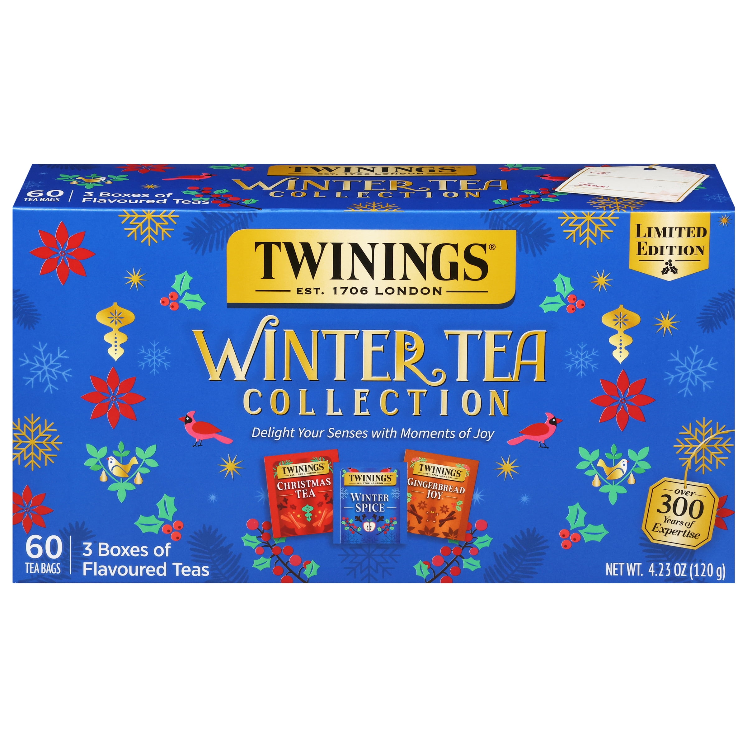 【期間限定発売】Twinings ウィンターティーコレクション 3種ティー60袋 Twinings Winter Collection Tea Bags, 3 Boxes, 60 Count - Walmart.com