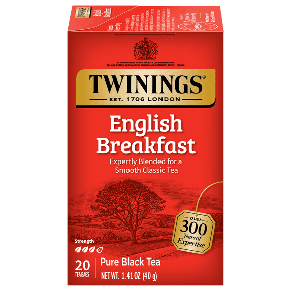 Twinings of London English Breakfast 20 Ct Tea Bags 1.41 oz. Box
