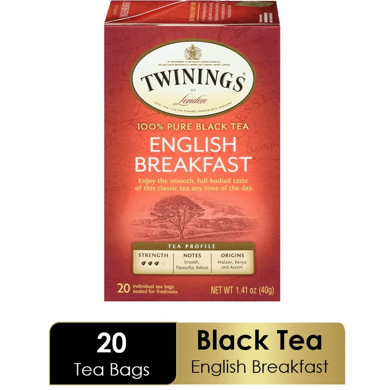 Tea Bags, English Breakfast, 1.76 oz, 25/Box Tea Bags, English Breakfast, 1.76 oz, 25/Box