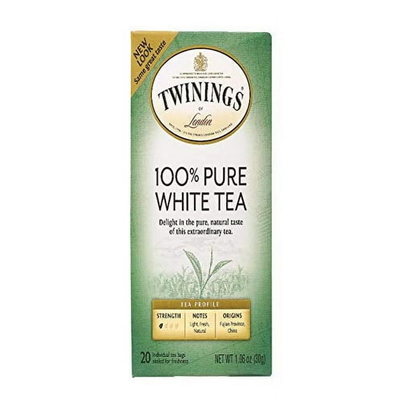 Twinings of London Fujian Chinese Pure White Tea : Box of 20 Tea Bags