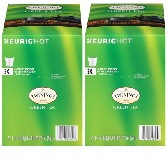 Twinings of London Green Tea K-Cups for Keurig, 24 Count (Pack of 2)
