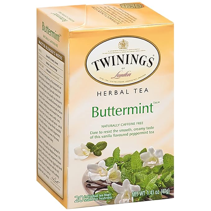 Twinings of London Tea Herbal Buttermint, Caffeine Free Peppermint Tea