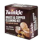 Twinkle Brass & Copper Cleaning Kit, Easy Effective Cream Formula, 4 3/8-Ounce Box Pack of 12