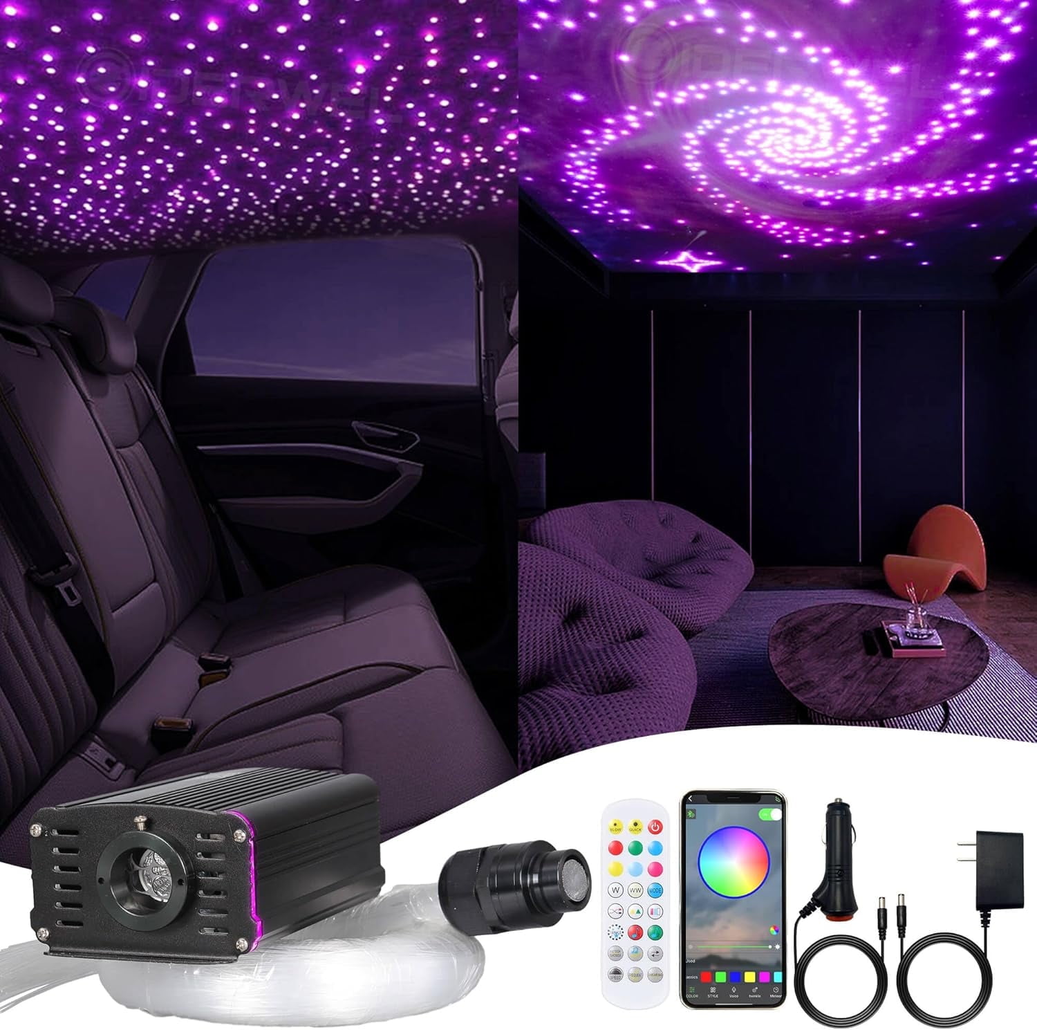 fM124L 光ファイバーライト ペンギン 照明 ティンクル スター Twinkle Star RGB Led Fiber Optic Flower Starburst Lamp