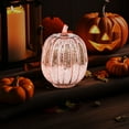 thumbnail image 1 of Twinkle LED Light Pumpkins – Timer Lighted Sparkling Starry Night Glass Pumpkins, Fall & Halloween Decorations for Home, Bedroom, Bathroom & Hallway, Magical Seasonal Lighting Decor, 1 of 4
