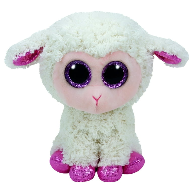 Twinkle Lamb Beanie Boo with Glitter Eyes Small 6 inch Ty Silk Stuffed Animal 37211 Walmart