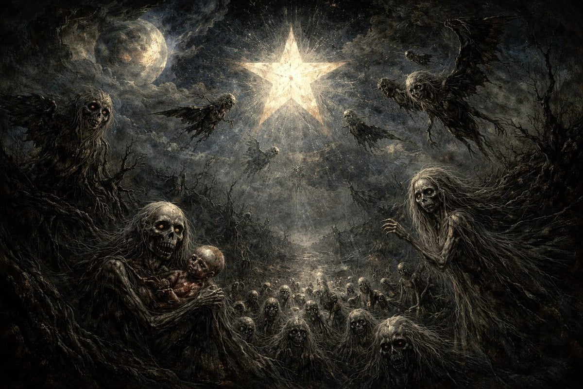 Twinkle Little Star Horror Wall Art, Creepy Nursery Wall Art - Walmart.com