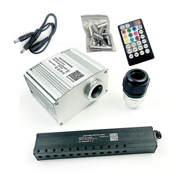 Twinkle RGBW Fiber Optic Star Light Kit Smart App Car Roof Starry Sky Ceiling Shooting LED Combination Lamp Cable Starry Effect