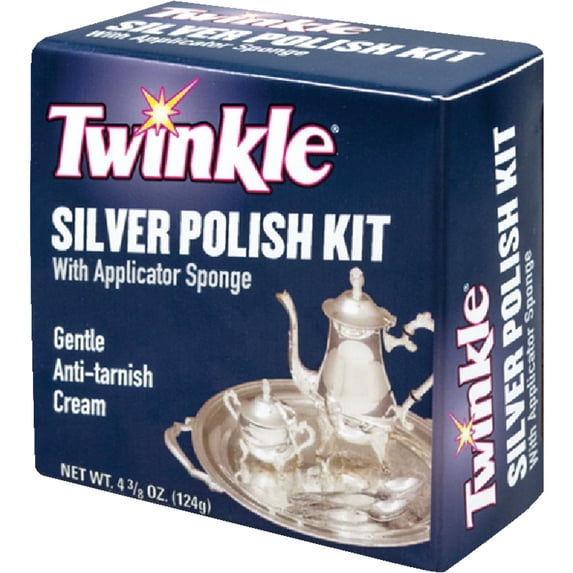 Twinkle Silver Polish Kit - Gentle Anti-Tarnish Cream - 4.4 oz