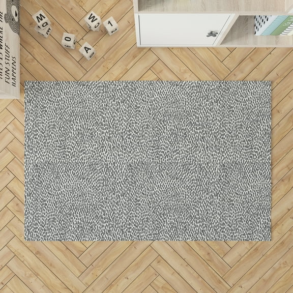 Twinkle Splat Ivory Charcoal Kids Play Mat