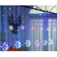 thumbnail image 1 of Twinkle Star 138 LED Star Moon Curtain String Lights, Window Curtain Lights with 8 Flashing Modes Wedding Party, Home, Patio Lawn Decorations (RGB), 1 of 6