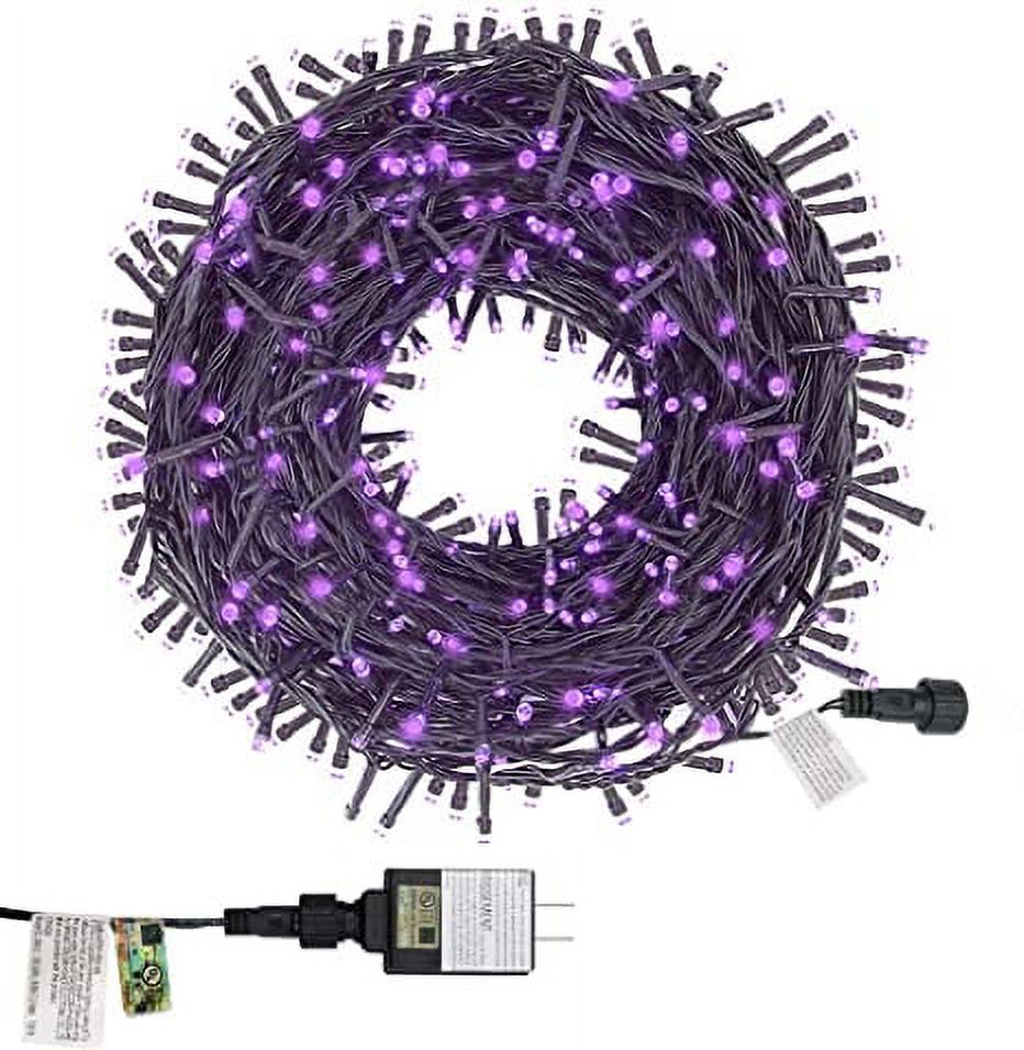 Twinkle Star 200 LED 66FT Fairy String Lights,Christmas Lights with 8 Lighting Modes,Mini String Lights Plug in for Indoor Outdoor Christmas Tree Garden Wedding Party Decoration, Purple - image 1 of 6