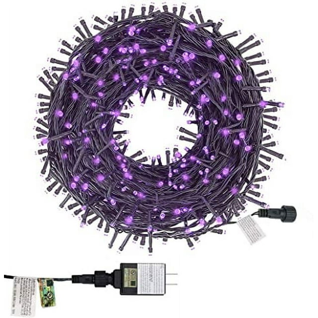 Twinkle Star 200 LED 66FT Fairy String Lights,Christmas Lights with 8 Lighting Modes,Mini String Lights Plug in for Indoor Outdoor Christmas Tree Garden Wedding Party Decoration, Purple