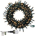 thumbnail image 1 of Twinkle Star Christmas String Lights, 8 Modes, 200 Leds, Plug-in, Ul Certified, White, 66ft, 1 of 8