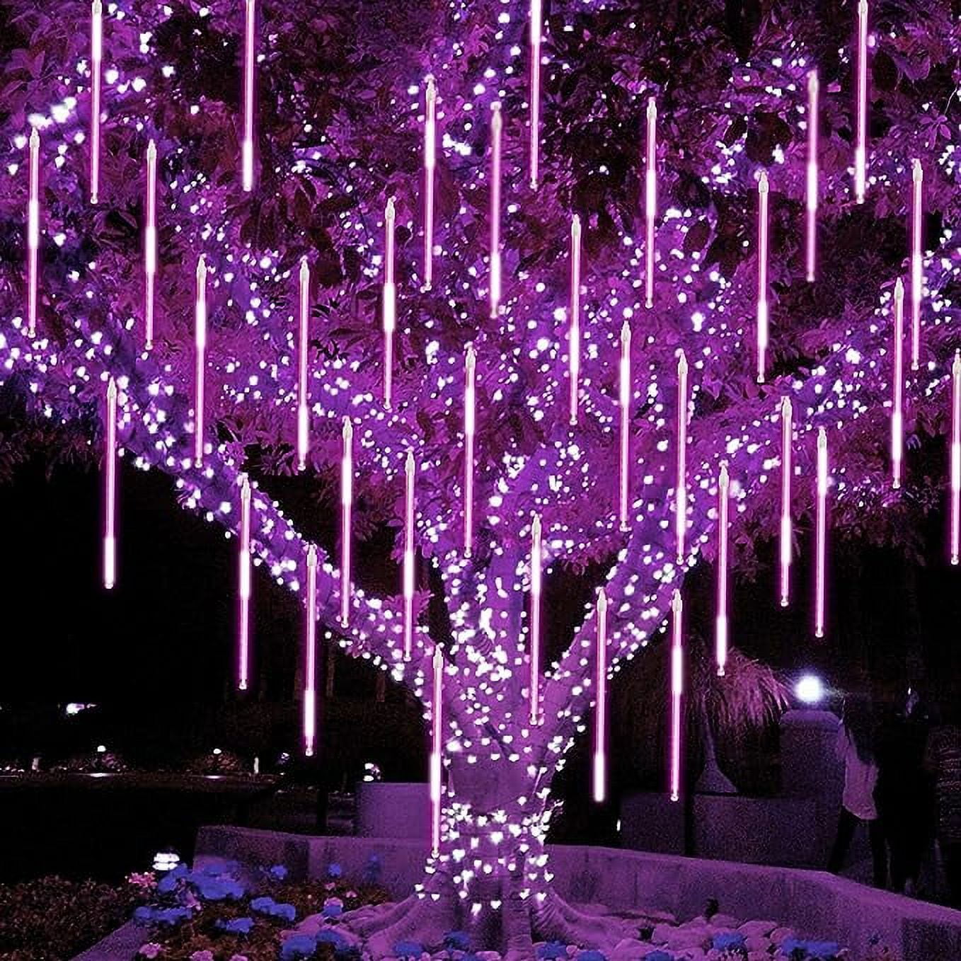 Twinkle Star Meteor Shower Rain Lights, 30cm 8 Tubes 288 LED Falling