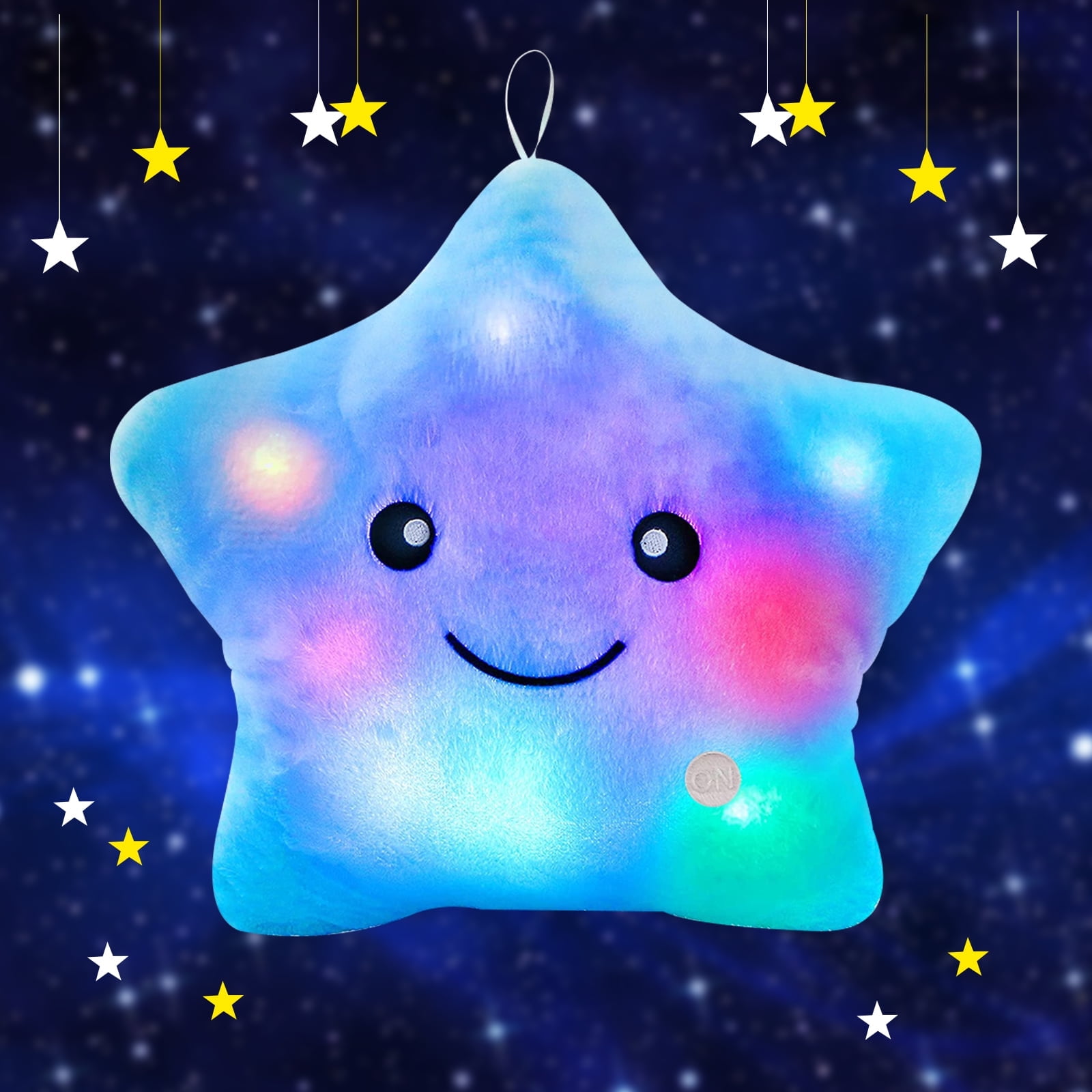 LED Night Light Star-Shaped Plush Pillow Twinkle UK Ubuy