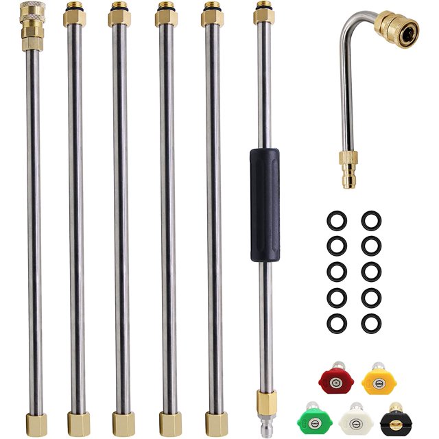 Twinkle Star High Power Pressure Washer Wand Set, 8ft Water Gun with 5