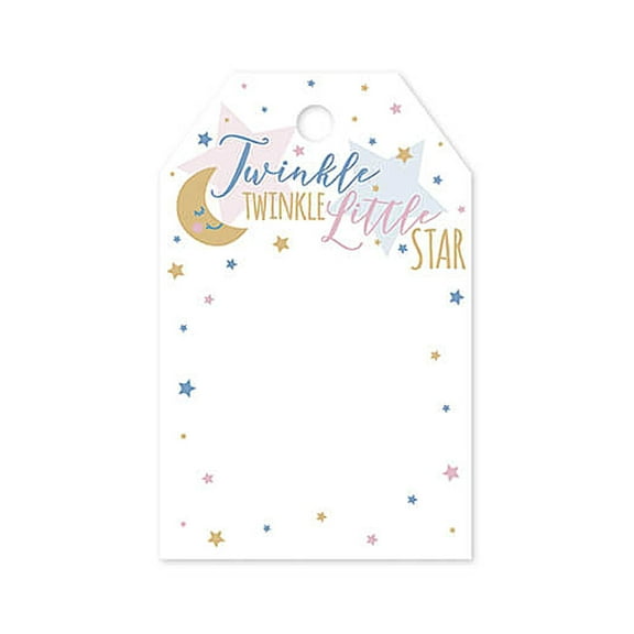 Twinkle Star Printed Gift Tags - 2 1/4in. x 3 1/2in. - 50 Pack (ptts)