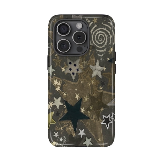 Twinkle Star Y2K Celestial Collage Phone Case with iPhone 17 to 11 Pro Max