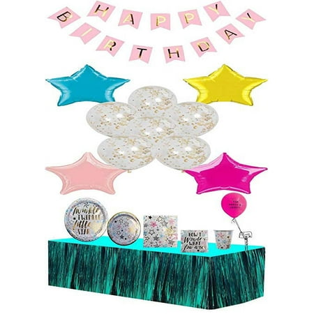 Twinkle Twinkle Little Star 16 Guest Party Pack With Balloons