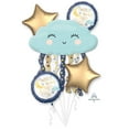 thumbnail image 1 of Twinkle Twinkle Little Star Baby Happy Birthday Party Favor 5CT Foil Balloon Bouquet, 1 of 2