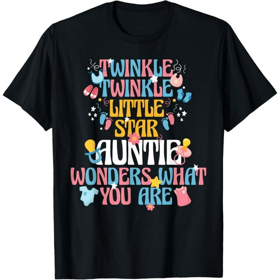 Twinkle Twinkle Little Star Gender Reveal For Aunties T-Shirt
