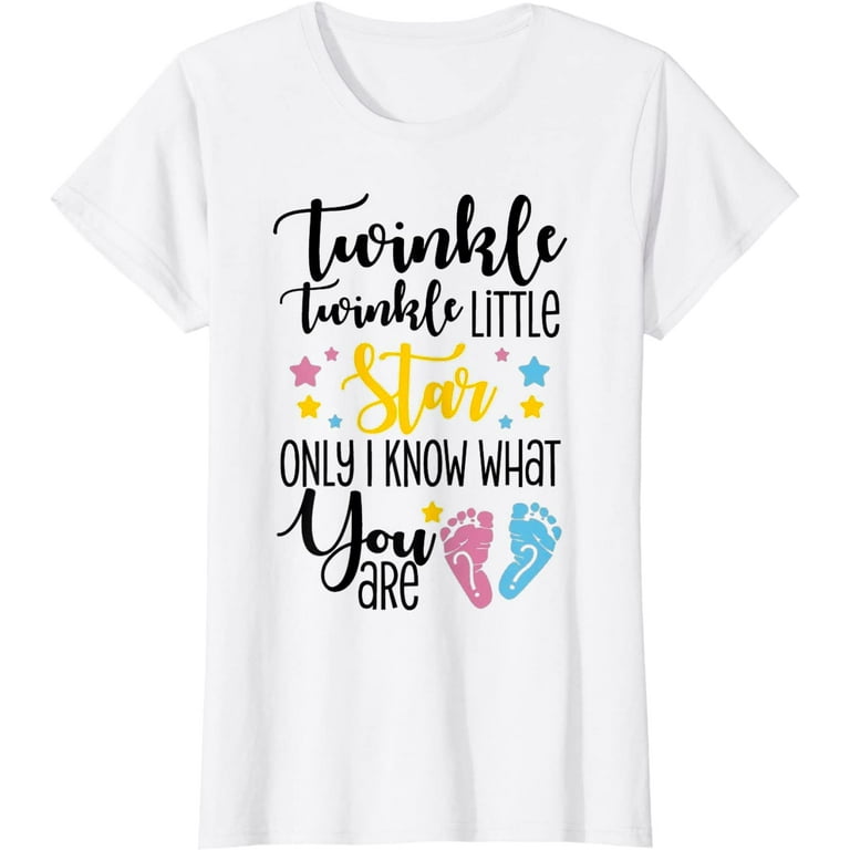 Twinkle Little Star Gender Reveal Shirt Baby Shower Gift Tee Twinkle Little Star Gender Reveal Shirt Baby Shower Gift Tee