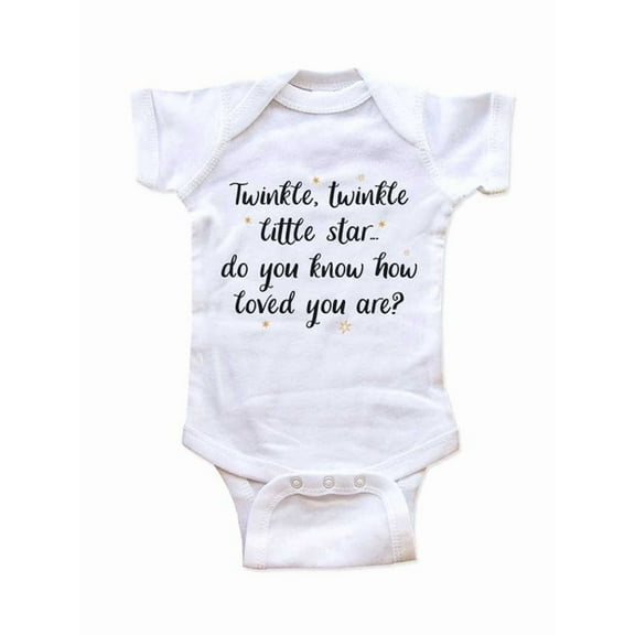 Twinkle Twinkle Little Star. do You Know How Loved You are? Nursery Rhyme Baby Bodysuit Shower Gift Surprise
