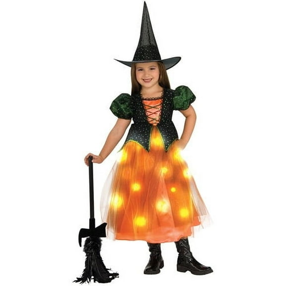 Rubies Light Up Twinkle Witch Costume for Kids, Girls Small