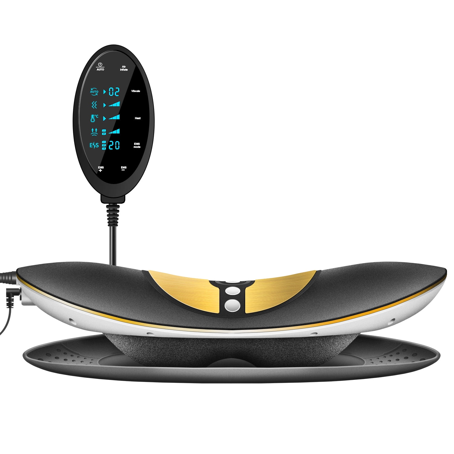 Twinklepoch Electric Lumbar Massager with Airbag Stretch, Vibration