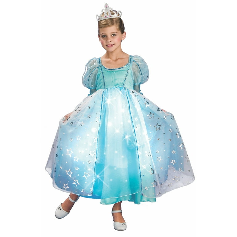 Childs Moonlight Magic Costume With Fiber Optic Light Twinkle Skirt Childs Moonlight Magic Costume With Fiber Optic Light Twinkle Skirt