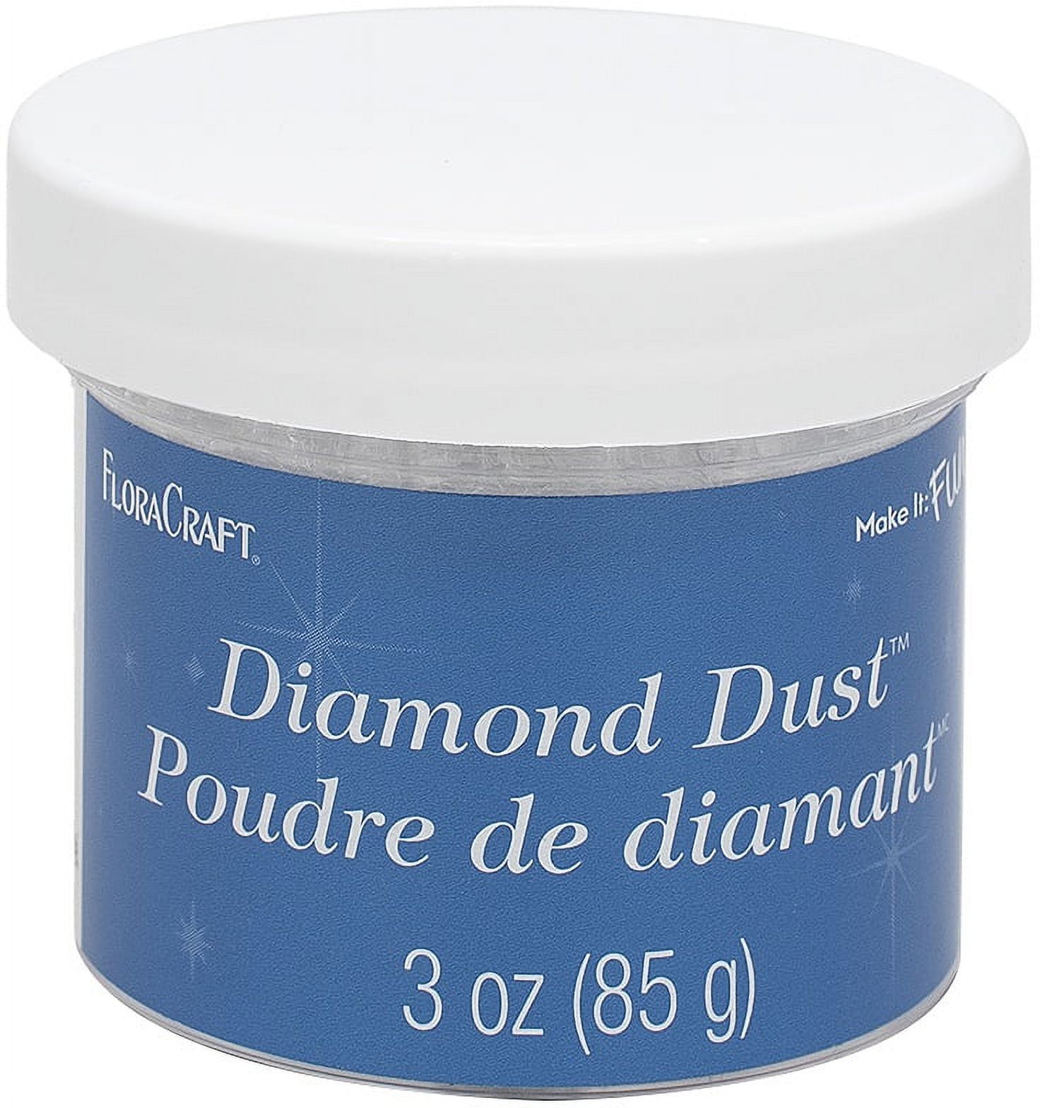 FloraCraft Diamond Dust Glitter 3oz-Clear Glass - image 1 of 2