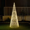 thumbnail image 1 of Hi-Line Gift Ltd 37522-S Twinkling 480 LED Christmas Cone Tree with Warm White & Cold White Lights, 1 of 9