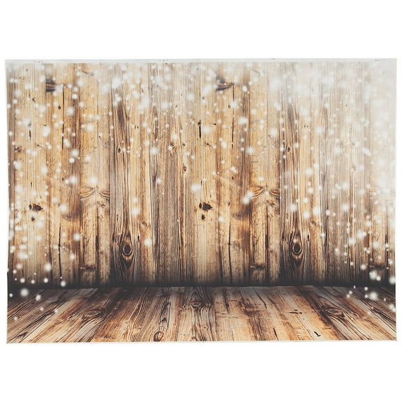 Twinkling Lights Rustic Poly Backdrop - Party Decor - 1 Piece