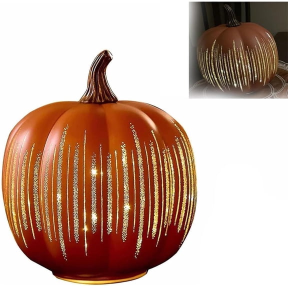 Twinkling Pumpkins, Starry Night Lamp Decor