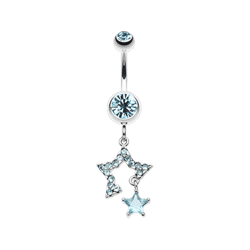 Twinkling Stars Belly Button Ring