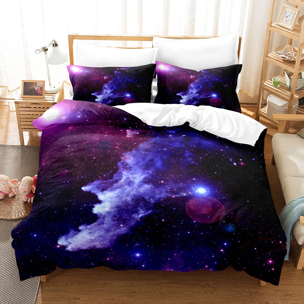 Twinkling Stars Comforter Cover Nebula Galaxy Bedding Sets Universe ...