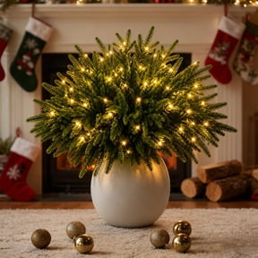 Twinkling Tree Enchanted Evergreen Pine with LED Lights for Xmas Decor