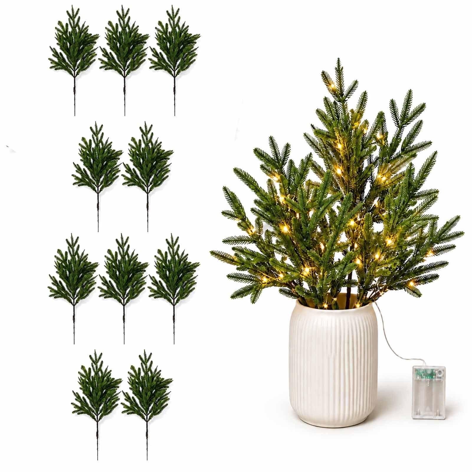 Twinkling Tree Enchanted Evergreen Pine with Lights,Battery Operated ...