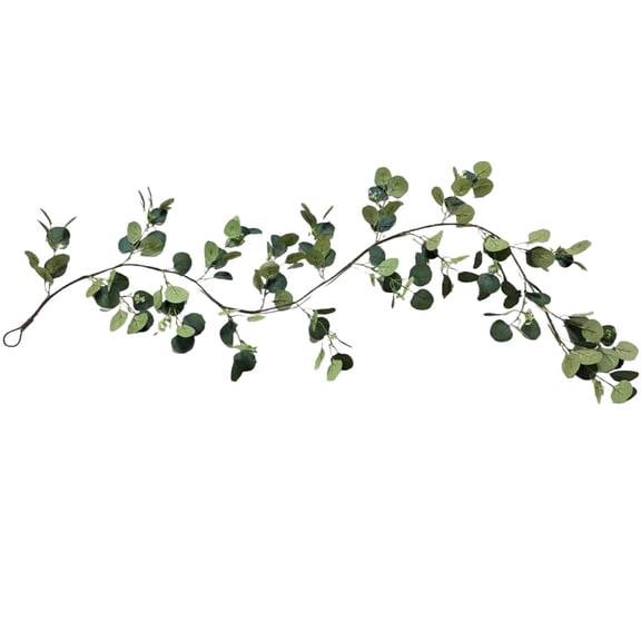 Twinkling Tree Light Olive Vine, 5.9FT 96 LED Fairy Lights Prelit - Battery Operated, Pre-lit Lighted Artificial Olive Garland with Timer for Home Table Centerpiece Fireplace Decor(Green,71x4")