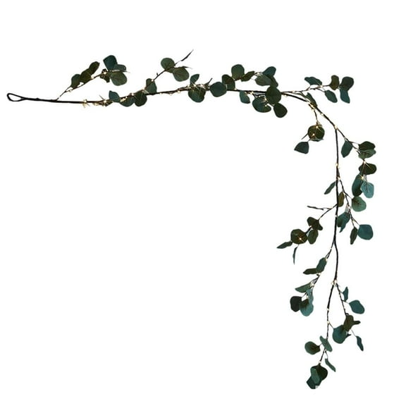 Twinkling Tree Olive Vine, 6ft Fairy Light Olive Vine Garland, Faux Vine Lights Artificial Greenery Garland, Table Decor for Christmas Spring Fireplace Mantle Battery Operated