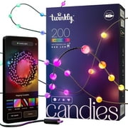 Twinkly Candies Indoor String Lights, 39.4 ft, USB-C, RGB Colors, App-Controlled, LED, 200 Pack