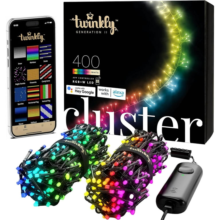 Twinkly Cluster App Controlled LED Cluster Lights String with