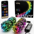 thumbnail image 1 of Twinkly Cluster App-Controlled Smart 400 Multicolor RGB LED Christmas Lights (4 Pack), 1 of 12