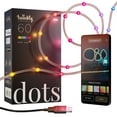 thumbnail image 1 of Twinkly Dots String Lights App-Controlled Flexible LED Color Changing String Lights, Multicolor, 60 LED / 10 ft Clear Wire, 1 of 9
