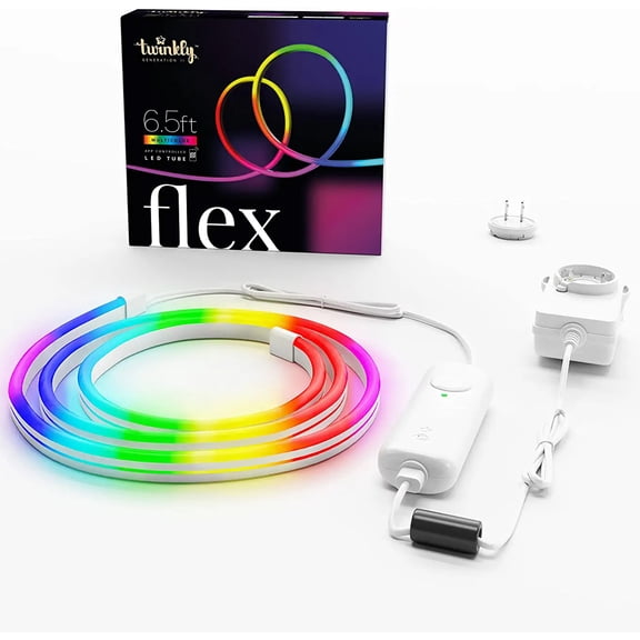 Twinkly Flex App-Controlled 6.5 feet Flexible Light Tube RGB 16 Million Colors (4 Pack)