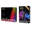 thumbnail image 1 of Twinkly Strings + Music Bundle 65.5-Ft 250 LED RGB Christmas Lights w/Music Syncing Device, 1 of 12