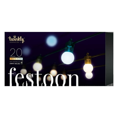 Twinkly - Smart Lights Festoon 20 RGB LED Generation II - Multicolor