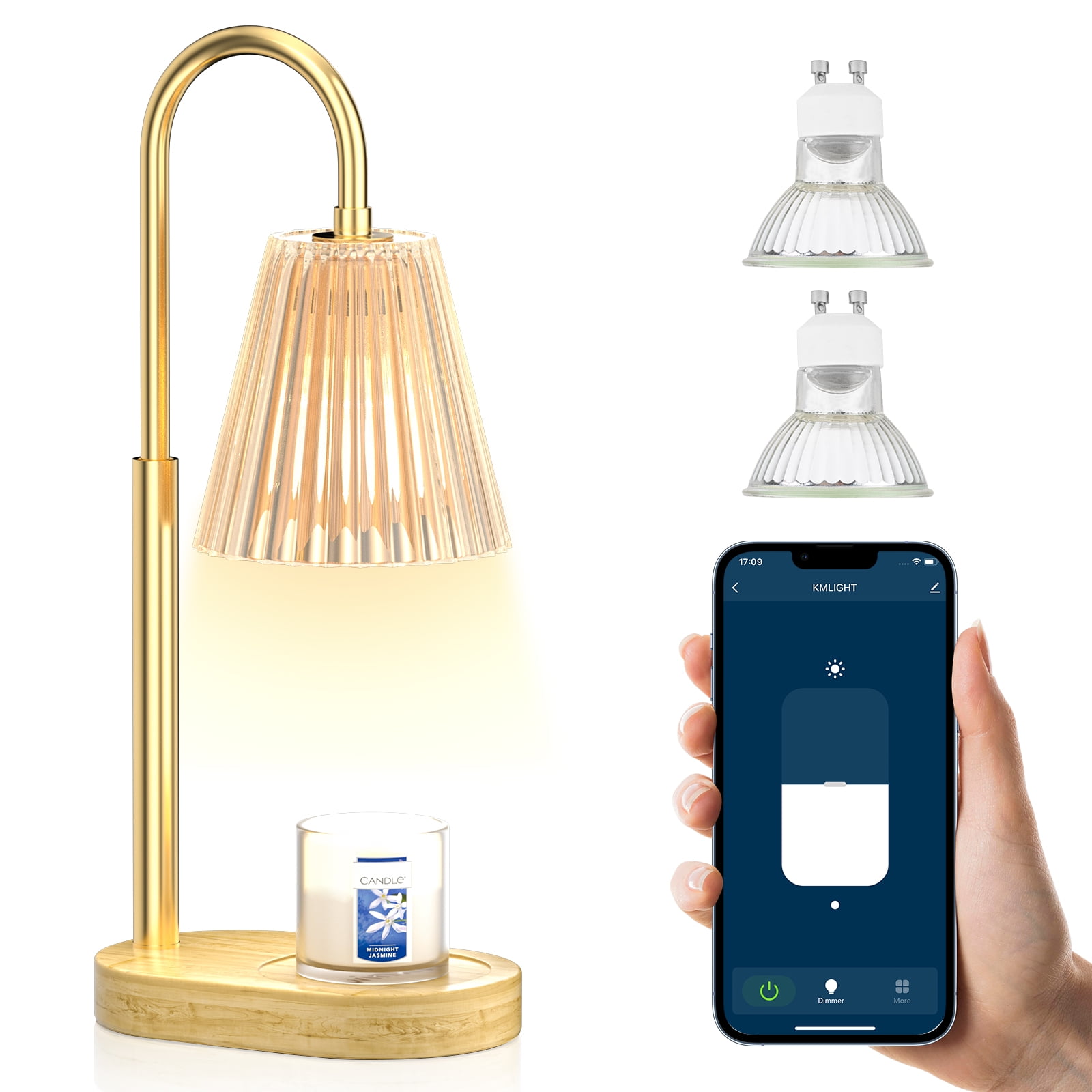 Twinkly Wax Warmer APP Controlled with Timer Dimmer and Adjustable