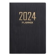 thumbnail image 1 of Twinkseal A7 Mini Journal A7 2024 English Planner with Faux Leather Hardcover Ink-proof Paper Compact Size Notebook for Work or School with 180 for Students, 1 of 8
